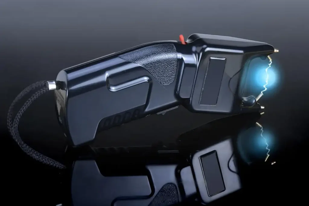 Stun guns for self-defense.