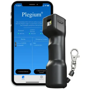 Plegium Smart Pepper Spray Connectivity Monitoring