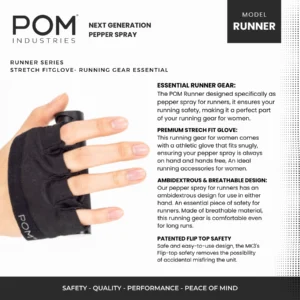 POM Runner Pepper Spray Glove