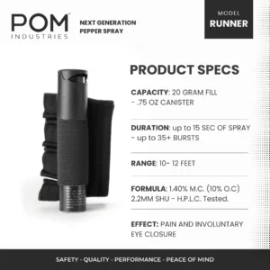 POM Runner Pepper Spray Glove